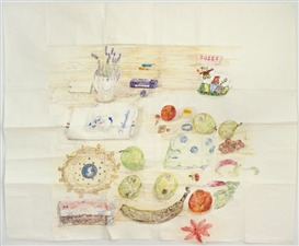Dawn Clements: Tables and pills and things at Pierogi